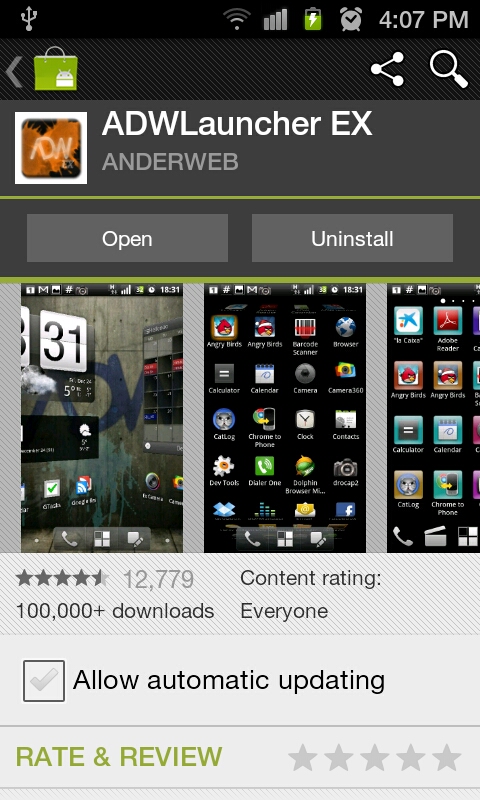 Latest Version of Android Market